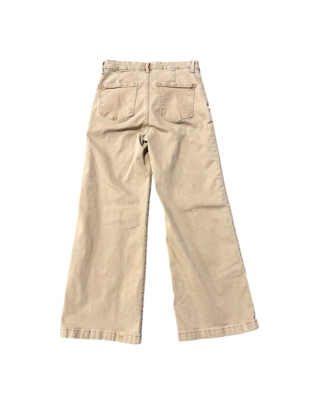 KUT from the Kloth Meg High Waist Ankle Wide Leg Pants in Khaki - 2 - Picture 5 of 7